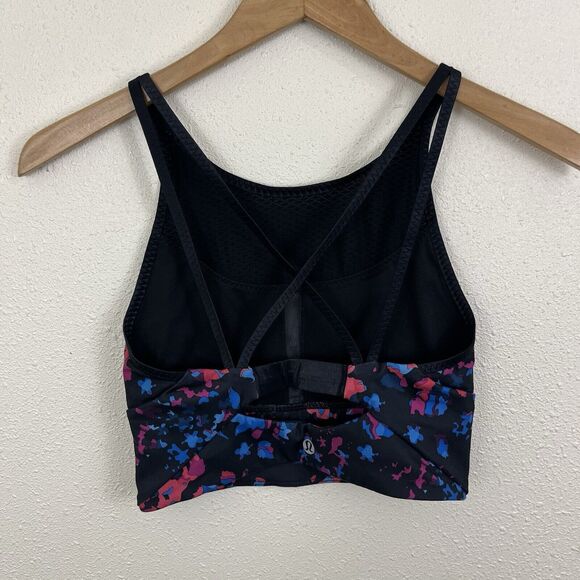 Lululemon Strap It Like It’s Hot Sports Bra Womens Size 4 Dandy Digie Muli - Picture 4 of 6